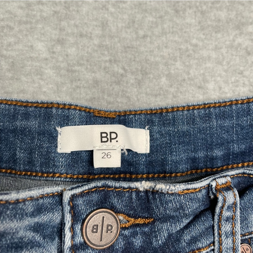 BP Jeans Womens 26 Straight Leg Denim Blue Light Wash Faded - Picture 3 of 14